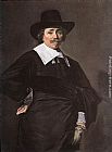 Frans Hals Famous Paintings - Portrait of a Standing Man